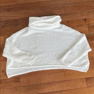 Free People Soft Cream Turtleneck Sweater